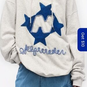 AELFRIC EDEN STELLARIS EMBROIDERED HOODIE new!